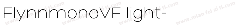 FlynnmonoVF light字体转换